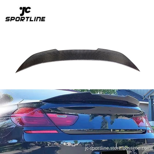 Carbon Fiber Rear Boot Lid Spoiler Wing Lip for BMW 6 Series F06 F13 640i 650i M Sport M6 Coupe 2013-2018